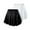 Black+White, variant on Girls Casual Mini Skirts with Liner, Teens Kids Athletic Solid Culottes Pleated Skater Skirt Skorts, 4-14 Years