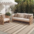 thumbnail image 4 of Safavieh Courtyard Caroline Striped Indoor/Outdoor Area Rug, Brown/Bone, 5'3" x 7'7", 4 of 17