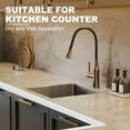 thumbnail image 5 of Uxcell Collapsible Shower Threshold Water Dam Guard, Shower Stopper Barrier Self Adhesive Sink Splash Guards White 118"x1.2"x 0.6", 5 of 7