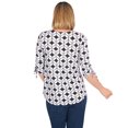 thumbnail image 2 of Larky Lark Womens Geometric Puff Print Knit Top, 2 of 5