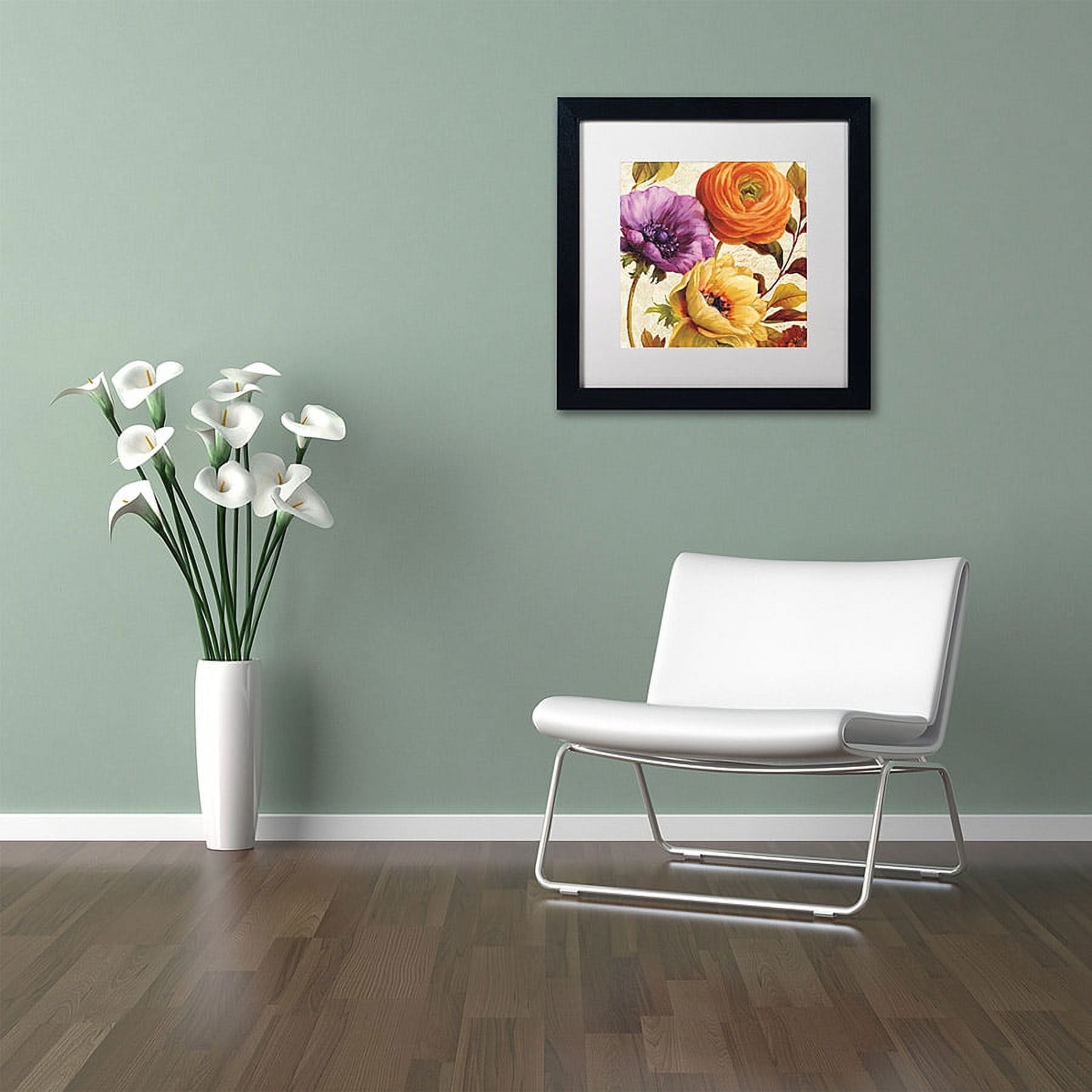 Trademark Fine Art "End of Summer II" Canvas Art by Lisa Audit, White Matte, Black Frame