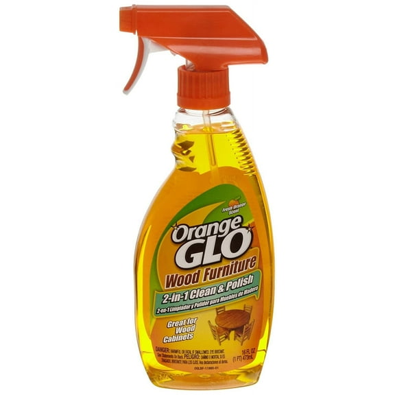 Orange Glo Wood Furniture 2-in-1 Clean & Polish 16 Ounce - Pack of 6