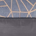 thumbnail image 4 of Violet Linen Victoria Chenille Abstract Haxegon Design, Polyester Jacquard, Blue, 18 Inch by 18 Inch, Decorative Throw Pillows, 4 of 5