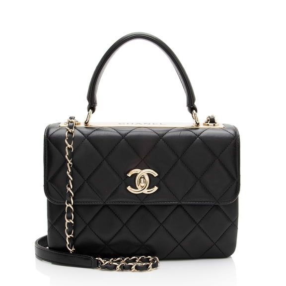 Pre-Owned Chanel Lambskin Trendy CC Small Top Handle