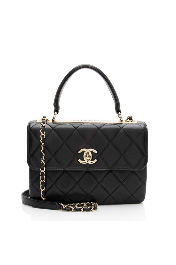 Pre-Owned Chanel Lambskin Trendy CC Small Top Handle