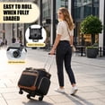 thumbnail image 2 of Rolling Craft Bag,Sewing Machine Tote,Large Sewing Accessories Storage with Wheels,Detachable Rolling Teacher Bag and Transport Tote for Craft,Teaching,Office, 2 of 9