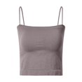 thumbnail image 3 of Female Women Tank Tops Plus Size Long Tank Top for Women Pack Japanese and Korean Top with Cups for Women [3D Honeycomb Shawl・ Effect] [Long Design] Highly Elastic Soft Sweat Absorbent and Seamless M, 3 of 3