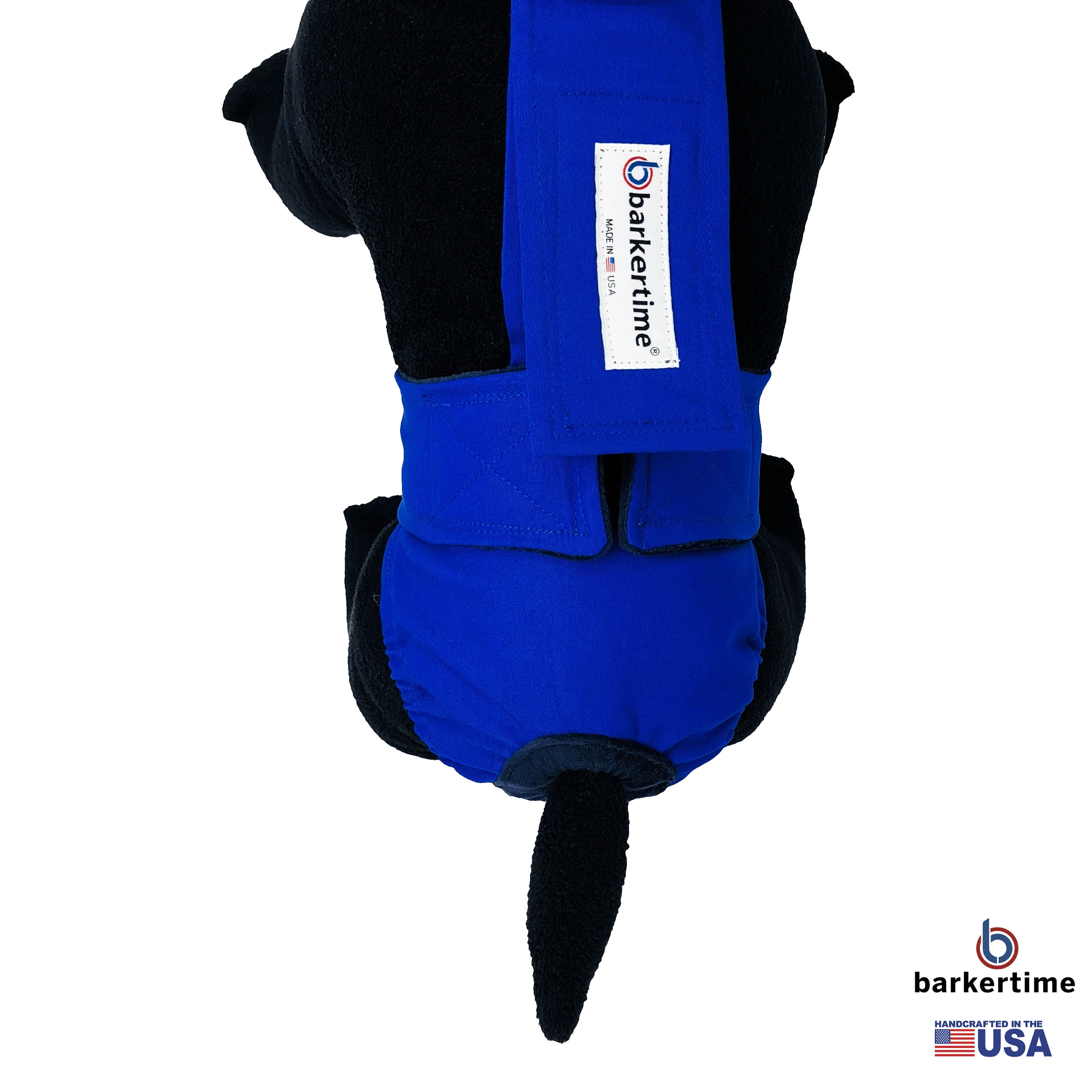Barkertime Royal Blue Dog Diaper Overall