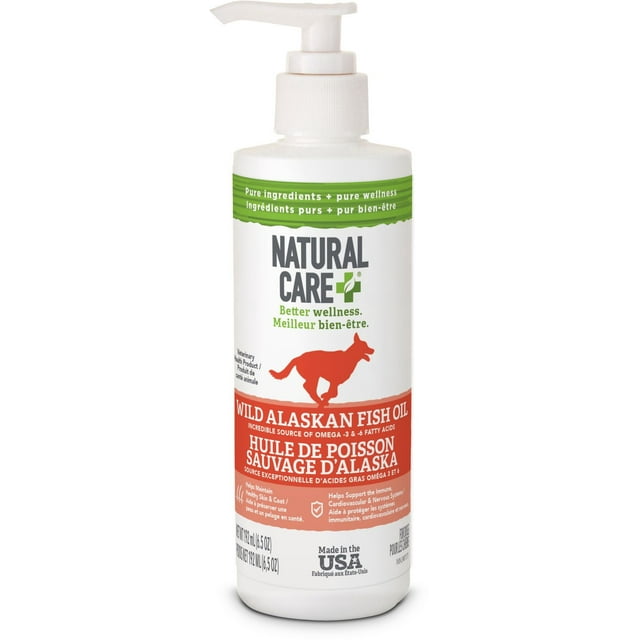Natural Care Huile de Poisson Sauvage d'Alaska Supplément pour Chiens