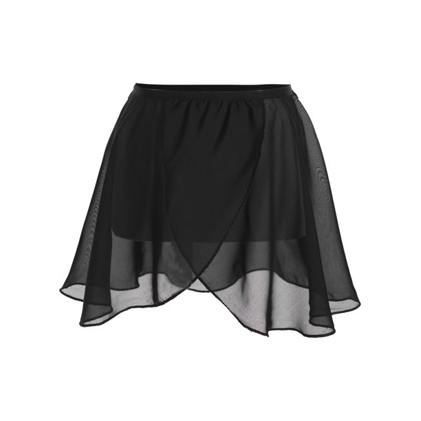 Cross-Wrap Chiffon Skirt
