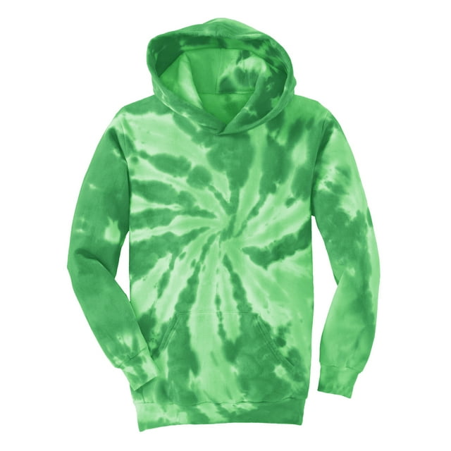 Gravity Threads Youth Tie-Dye Pullover Hoodie - Kelly Green - Small