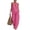 Hot Pink, variant on Women's Plus Size 2 Piece Outfits Cotton Linen Halter Top and Wide Leg Pants Set Summer Casual Lounge Set Gray 2XL