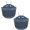 Blue, variant on 2 Pack Hanging Planters for Outdoor Indoor Plants, Plastic Plants Pot Wall Mounted, Hanging Flower Pots Plants Container with Hooks for Porch Railings Garden Balcony Patio(No plants)