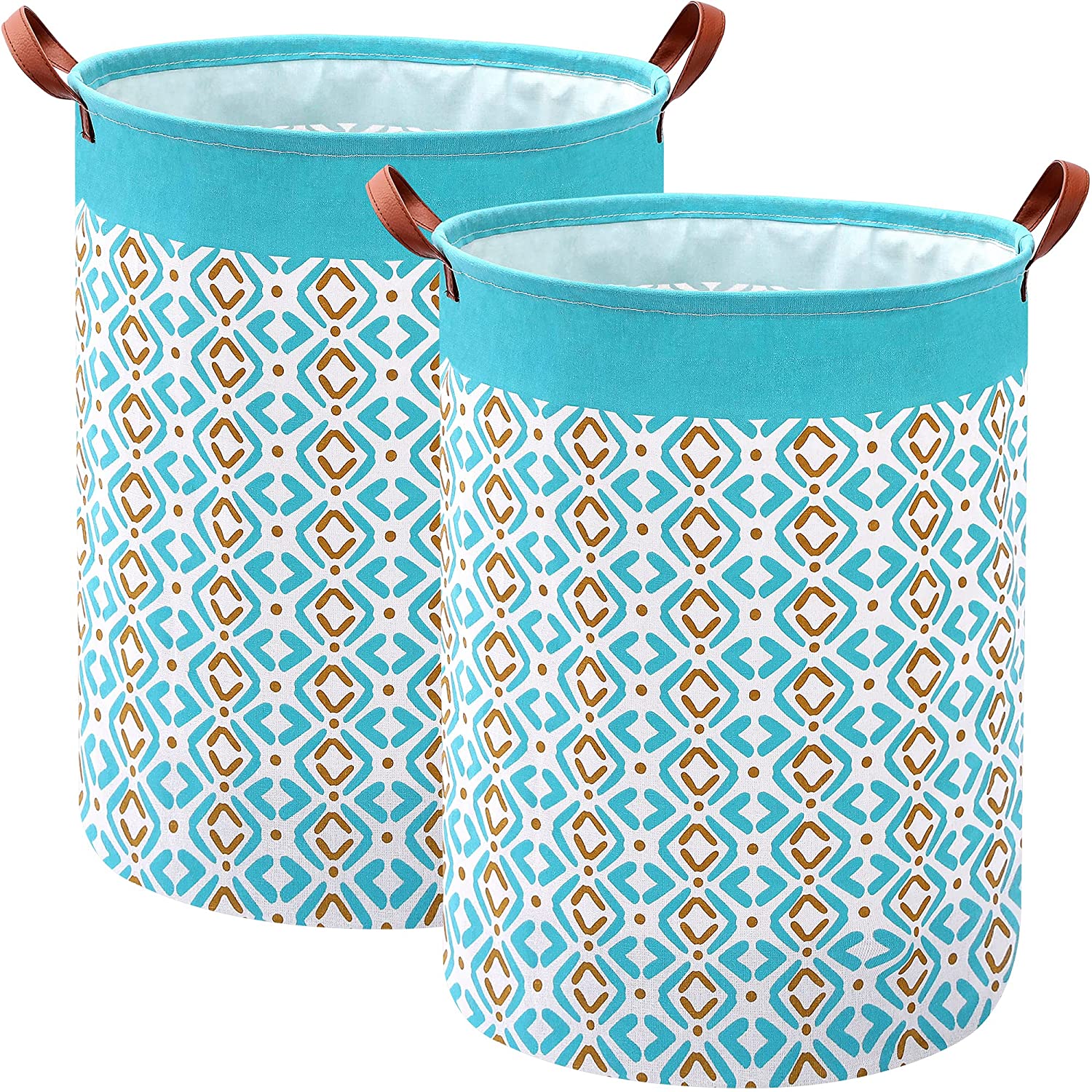 Laundry Hamper Set of 2 Large Laundry Baskets, Waterproof Freestanding