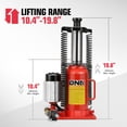 thumbnail image 2 of Botella hidráulica de aire de 20 toneladas Jack DNA MOTORING TOOLS-00769, 2 of 7