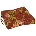 thumbnail image 4 of Blazing Needles 16-inch Spun Polyester Patterned Outdoor Square Tufted Chair Cushions (Set of 4), 4 of 5