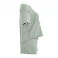 thumbnail image 4 of Set de Pijama Secret Treasures para Mujer, con Short y Playera Boxy Verde Talla ECH 2 Piezas, 4 of 4