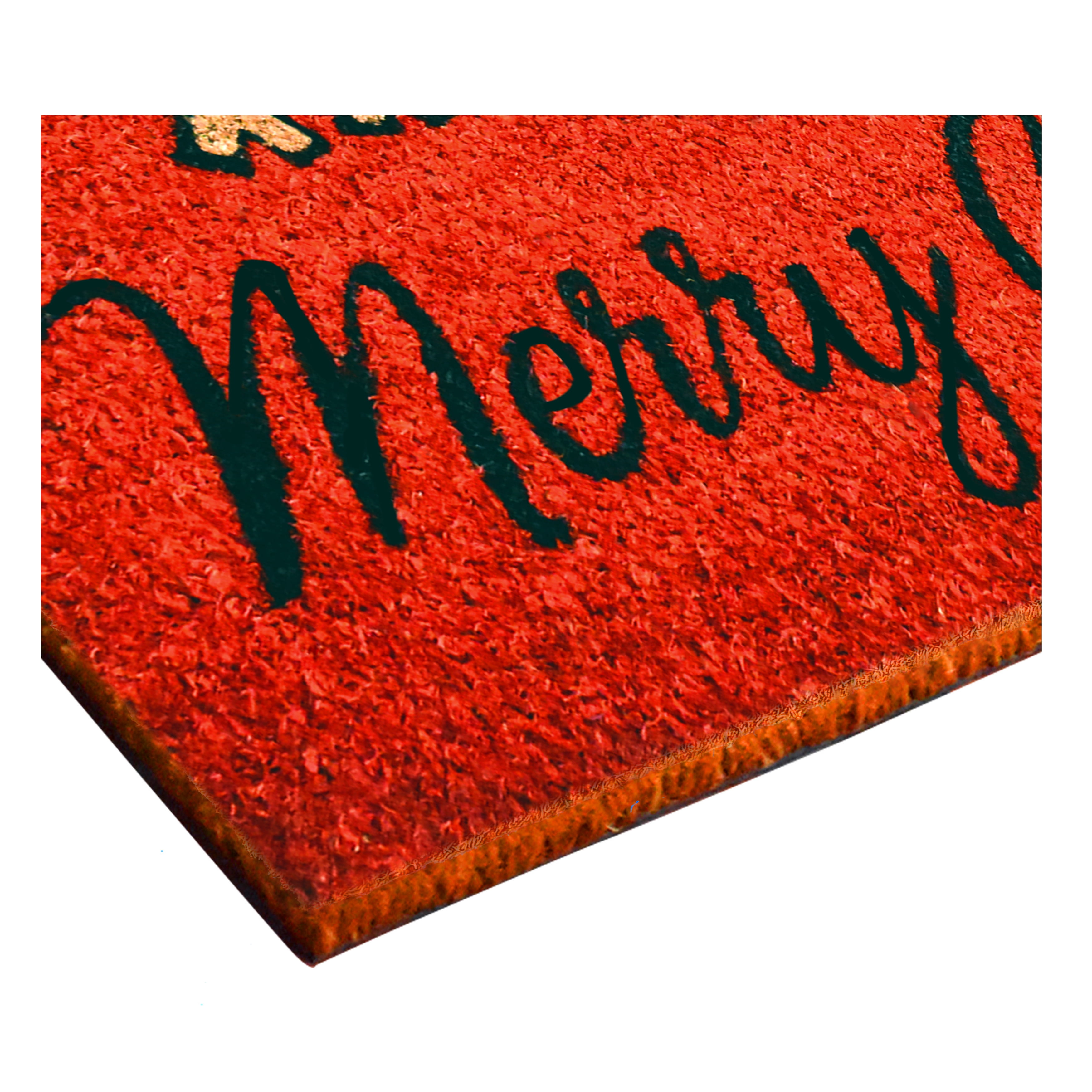 Calloway Mills 107311729 17 x 29 in. Merry Christmas Deer Rectangular Doormat, Multi Color