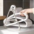 thumbnail image 1 of 2Pcs Clothes Hanger Holders Punch-free Multifunctional Large Capacity Triangle Stand Non-slip Support Removable Balcony Bedroom Hanger Organizer Home Use, 1 of 8