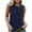 Navy, variant on Tank Tops for Women Sleeveless Round Neck Solid Color Shirt Casual Tank Silver XXL