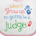 thumbnail image 4 of Inktastic Future Judge for Kids Boys or Girls Baby Bib, 4 of 4