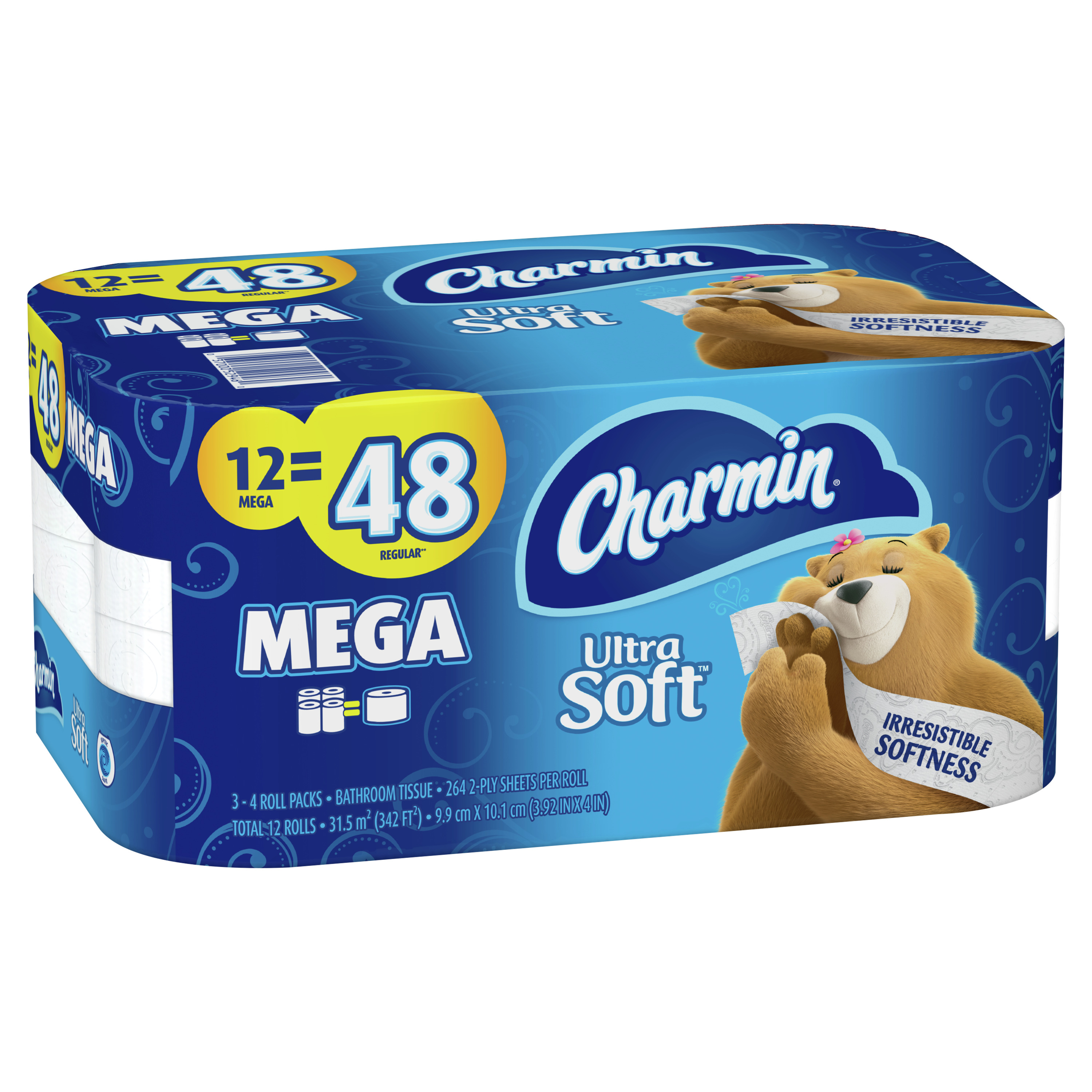 Charmin Ultra Soft Toilet Paper, 12 Mega Rolls - Walmart.com