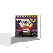 MouseX Rodent Control Bait Trays for Rats and Mice – Poison Free, Pet Safe Indoor and Outdoor Use Pellets 3 oz Trays - 2 Pack