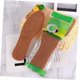 thumbnail image 3 of pares de pantuflas marrones, plantillas con suela, pantuflas acogedoras para hombres, plantillas planas, 3 of 5