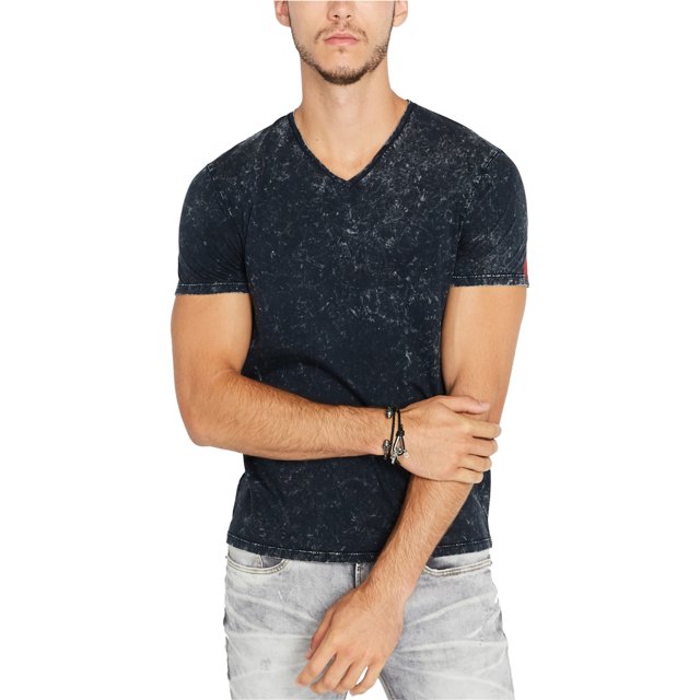 Buffalo David Bitton - Camiseta gráfica Tiacid para hombre, azul, pequeña