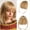 # Blonde, variant on Bangs Hair Clip in Bangs 100% Real Human Hair Extensions Wispy Bangs Clip on Air Bangs for Women Hairpieces Curved Bangs (Wispy Bangs, Color # Blonde)