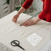 MLINS 6pcs Flower Design Patchwork Stencils for Quilting Template DIY Use PP Material