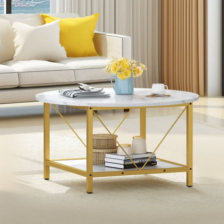 Free Shipping! Dextrus Round Coffee Table with Storage Free Shipping! Dextrus Round Coffee Table with Storage