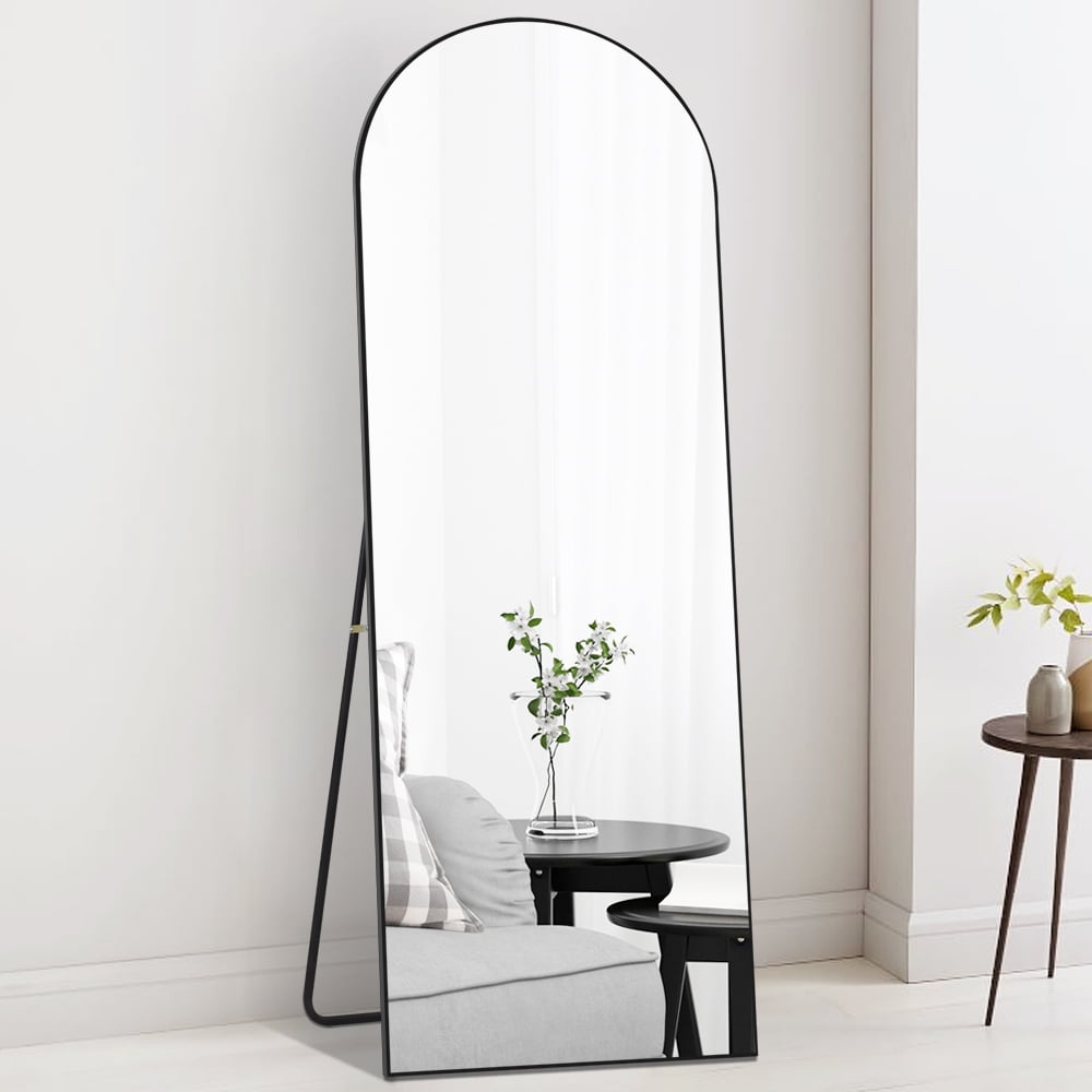 NeuType Arch Floor Mirror Full Length Mirror With Stand Arched-Top Full