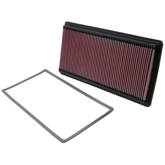 K & N Filters Air Filter 33-2118 FilterCharger; Washable; Red; Cotton Gauze; Panel; With Gasket