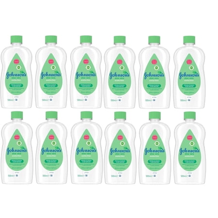 image Johnson S Baby Oil With Aloe  500 Ml / 16.9 Oz (12 Pack)