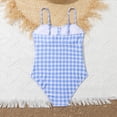 thumbnail image 3 of Kaprioy Summer Swimsuit Skintight Bodysuit Bikini For Girl 2026 Girls' Swimwear Swimsuit Children's Plaid Bikini Swimsuits for Girls, 3 of 6