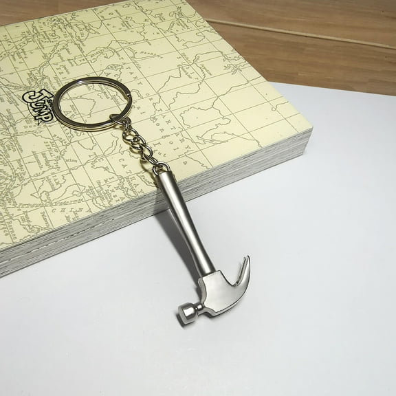 JUND Hammer Keychain, Metal, Silver, 1