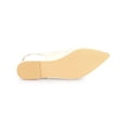 thumbnail image 5 of BLISSFUL STEP Valentine's Women's Shoes Slingback Pointed Toe Flat Shoes Cream 10, 5 of 8