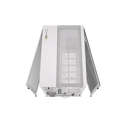 CORSAIR - 2500X Micro ATX Mid-Tower Dual Chamber SFF Case - White
