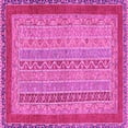 thumbnail image 1 of Ahgly Company Indoor Square Abstract Pink Modern Area Rugs, 4' Square, 1 of 4