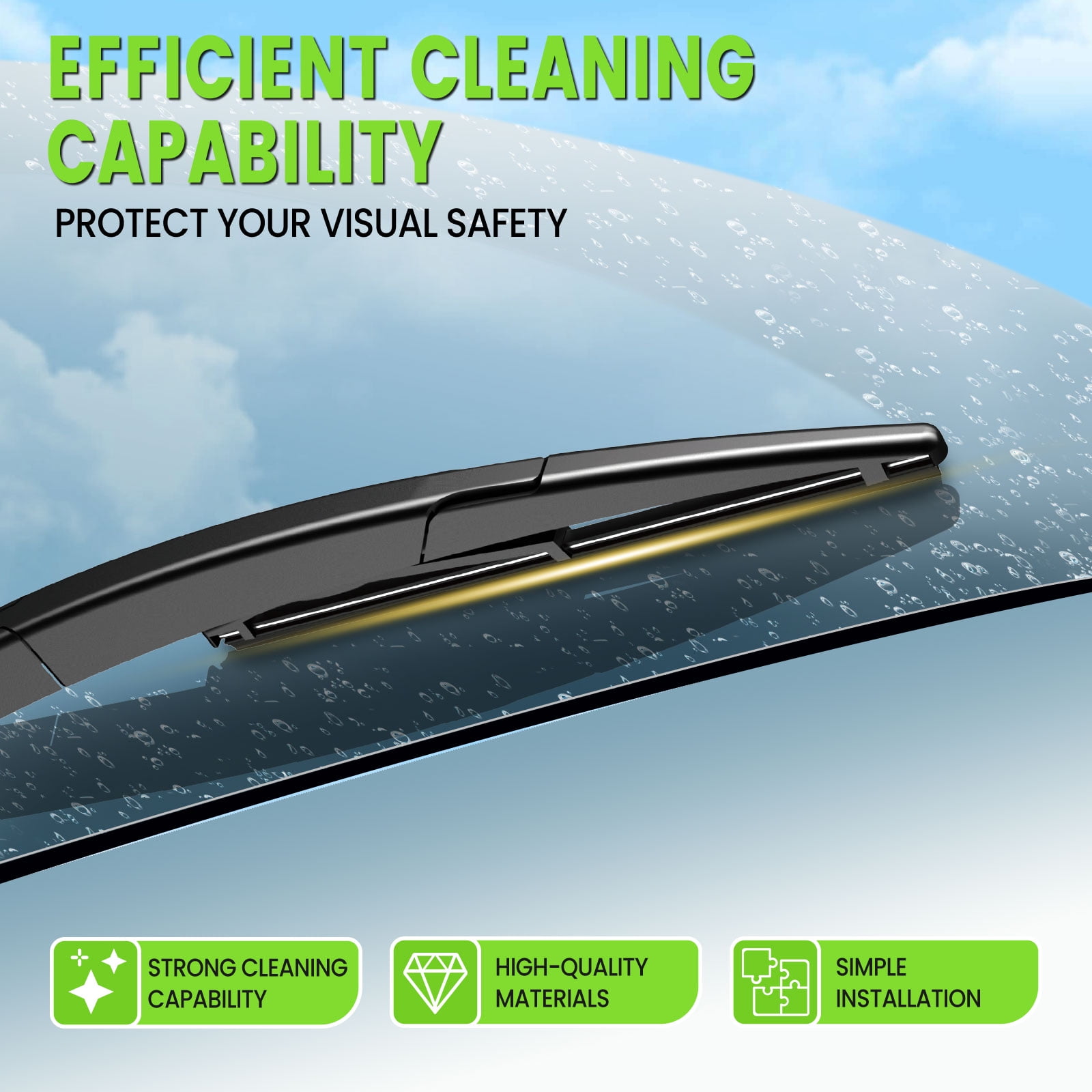 FARRLADI Silicone Windshield Wipers Replacement for GMC Yukon,Yukon XL 1500 2007-2014,Yukon XL 2500 2007-2013,Original Equipment Automotive Replacement Wiper Blades - 22"+22"+12"(3 Pack)