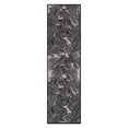 thumbnail image 2 of World Rug Gallery Contemporary Palm Leaf Textured Flat Weave Indoor/Outdoor Area Rug - BLACK 2'x7', 2 of 9