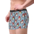 thumbnail image 2 of Balery Snowflake Christmas gnome Calzoncillos bóxer para hombre, ropa interior de algodón suave y transpirable con cinturilla de nailon-Small, 2 of 5