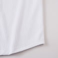 thumbnail image 3 of FRSASU Men's Dress Shirts Short Sleeve Button Down Mandarin Collar Shirt Solid Casual Summer Vacation Tops White, 3 of 9