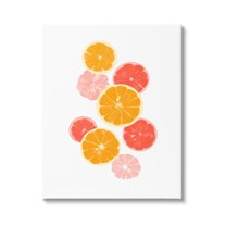 Stupell Industries Mixed Citrus Fruit Slices Casual Summer Kitchen Graphic Art Gallery Wrapped Canvas Print Wall Art, Design by Emma Caroline