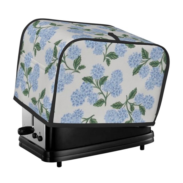 Funda para tostadora de 2 rebanadas con diseño floral, funda protectora contra el polvo y las huellas dactilares para pan, de poliéster, fundas para pequeños electrodomésticos de cocina
