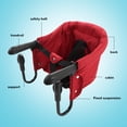 thumbnail image 4 of Silla Alta Portátil Con Soporte De Carga Fuerte Plegable Con Gancho Para Mesa De 0,8-3,3 Pulgadas, 4 of 7