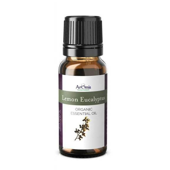 ArOmis Lemon Eucalyptus Essential Oil - USDA Certified Organic - 100% Pure Therapeutic Grade - 10ml (.34 Fl Oz), Undiluted, Premium, Oils Perfect for Aromatherapy Diffuser