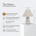 thumbnail image 6 of Brightech Kelsey 17.5" LED Bohemian Table Lamp with Ceramic Base, 6 of 9