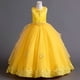 thumbnail image 2 of Vestido de princesa para niños, vestido de boda de verano, vestido de niños medianos y grandes, vestido de actuación, vestido largo, vestido de cola esponjosa, ropa de flores para niños, 2 of 6